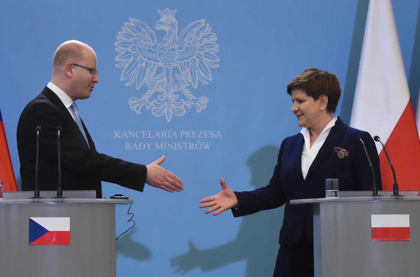 Premierzy Czech i Polski