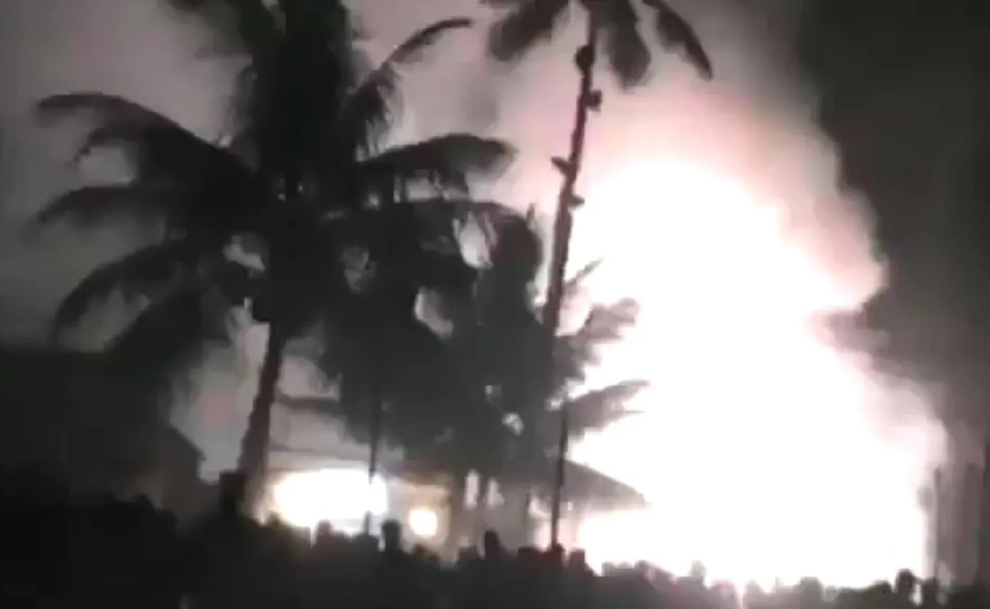 Pożar w świątyni w Indiach