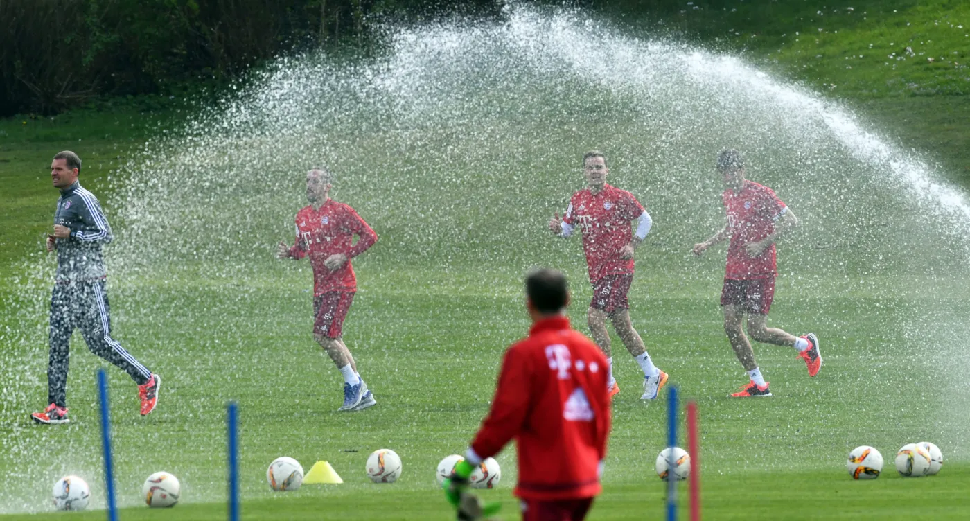 Trening piłkarzy Bayernu