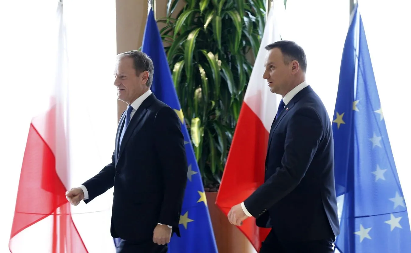 Donald Tusk i Andrzej Duda