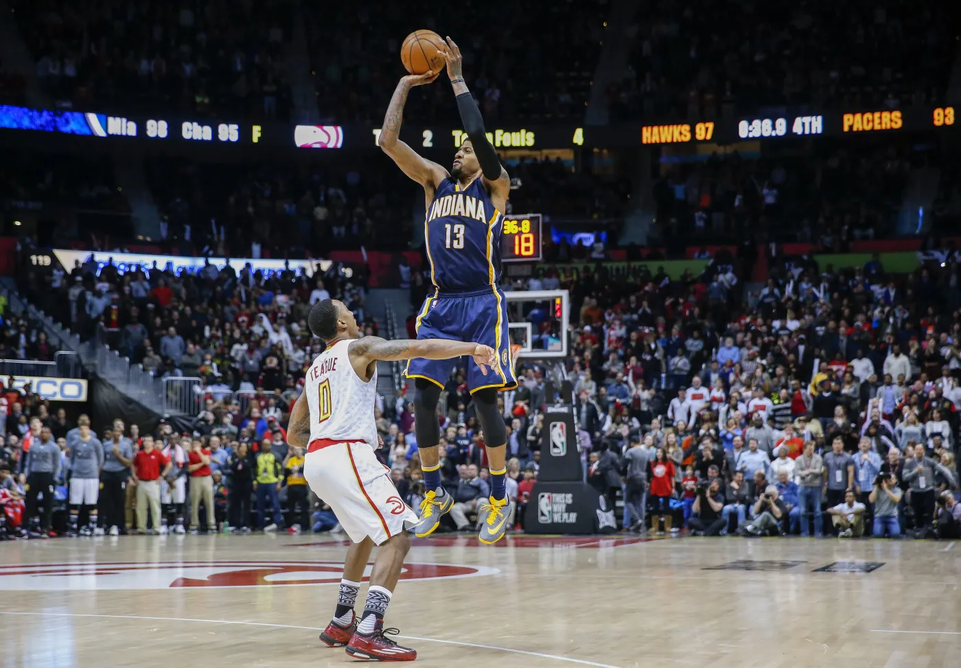 Paul George i Jeff Teague