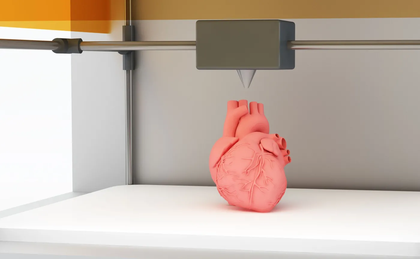 Dukarka 3d drukuje serce