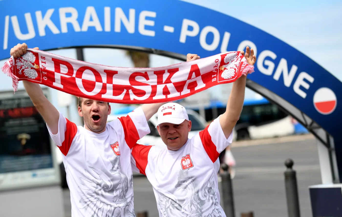 Polscy kibice opanowali Marsylię przed meczem z Ukrainą