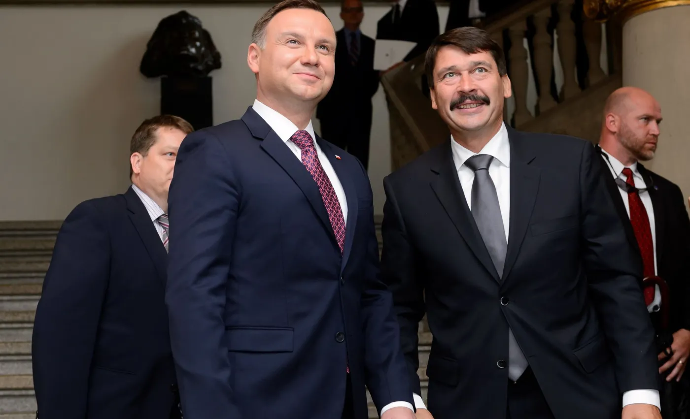 Andrzej Duda i Janos Ader