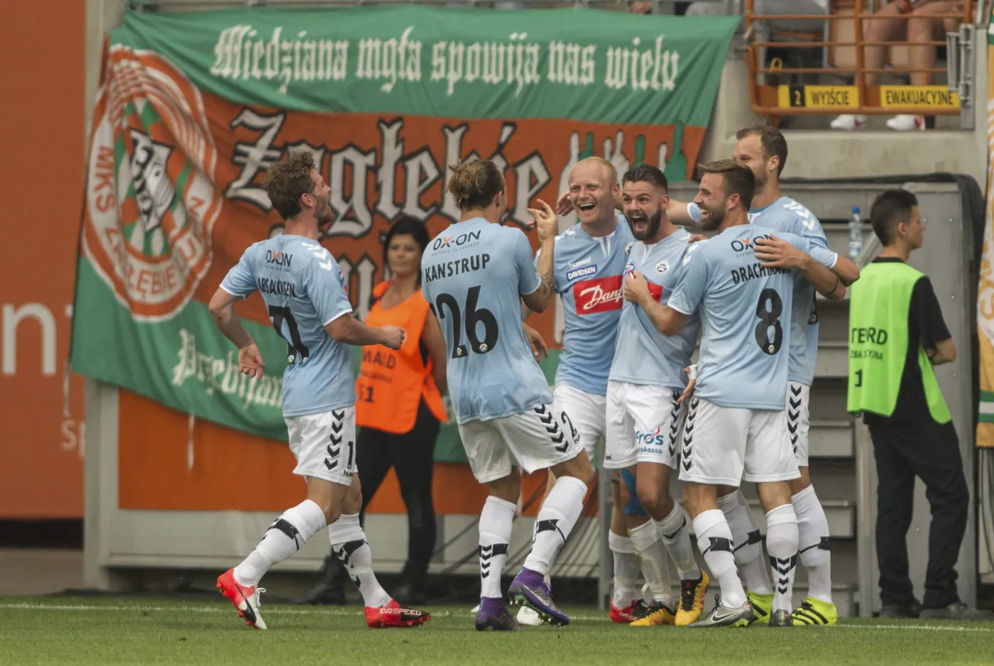 Rywale Zagłębia cieszą się z bramki