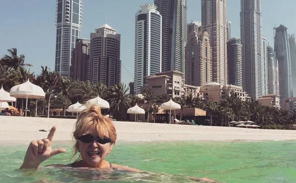 Deser ze złotem, kawa u Armaniego. Ekskluzywne wakacje Maryli Rodowicz w Dubaju [FOTO]