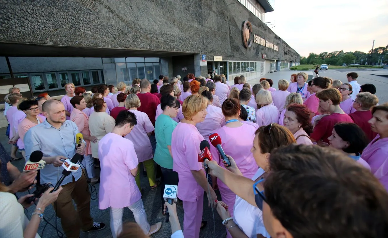 Strajkujące pielęgniarki