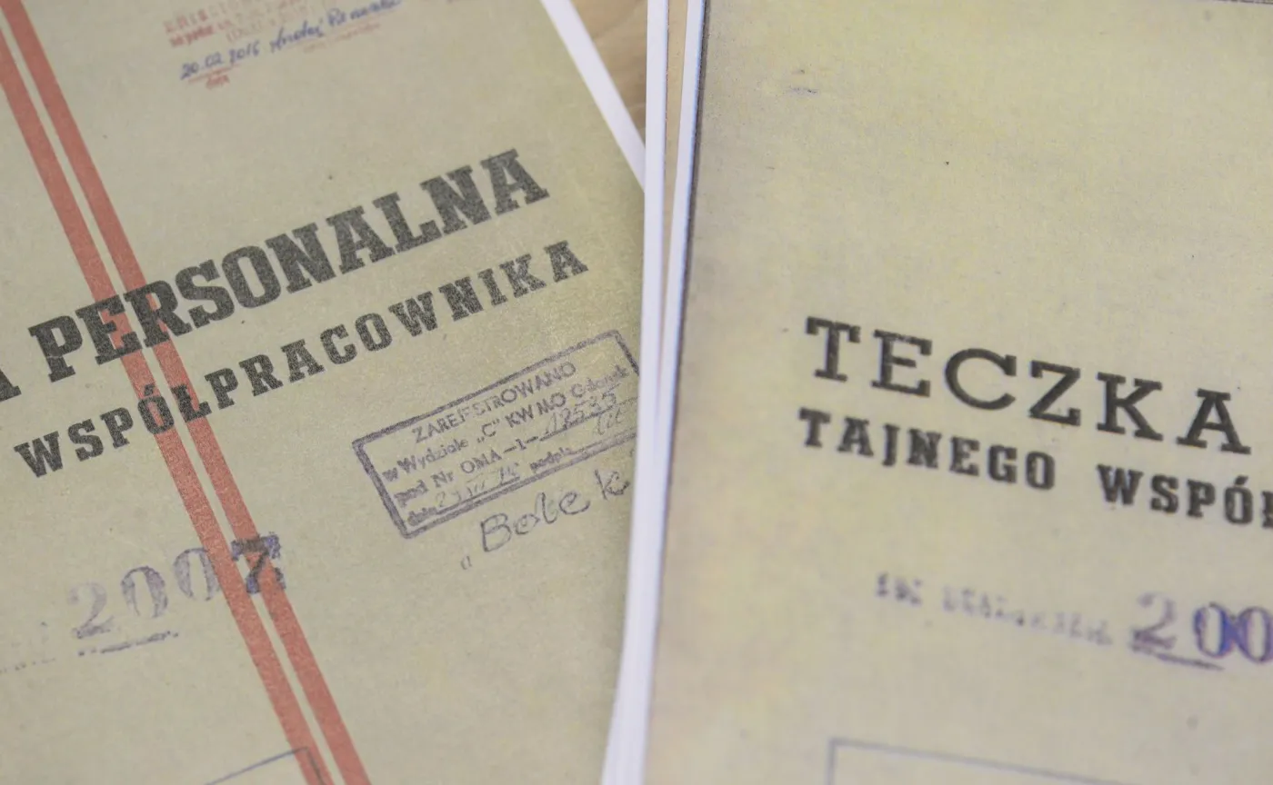 Dokumenty z teczki "Bolka"