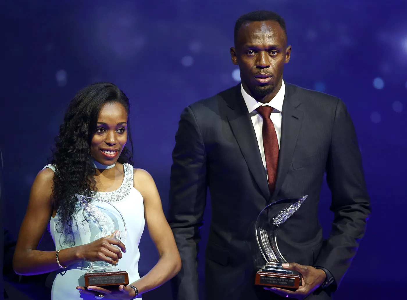 Almaz Ayana i Usain Bolt