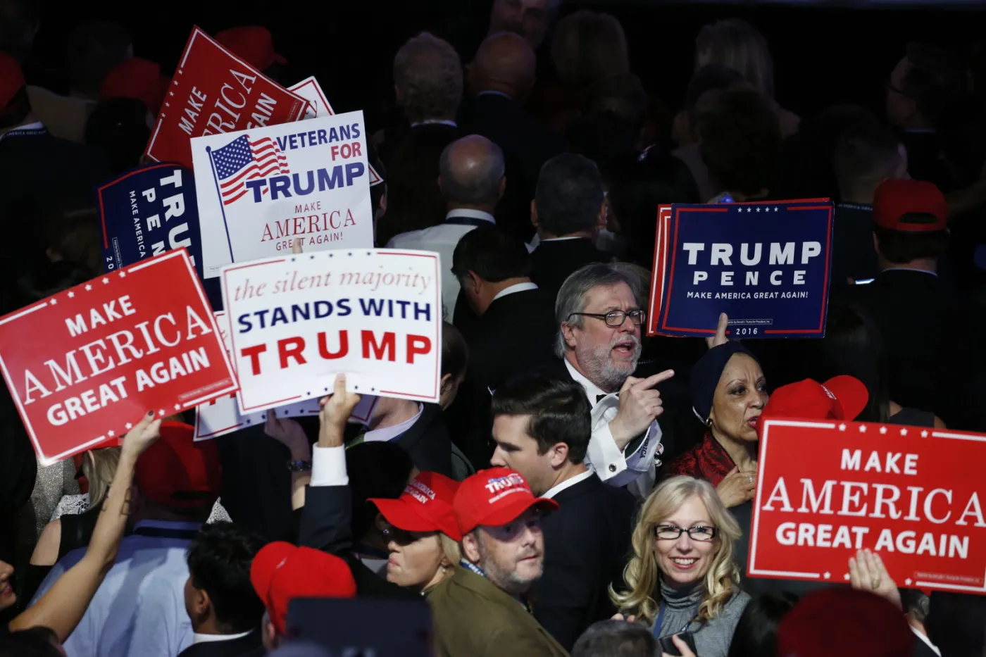 Wybory prezydenckie w USA. Zwolennicy Donalda Trumpa