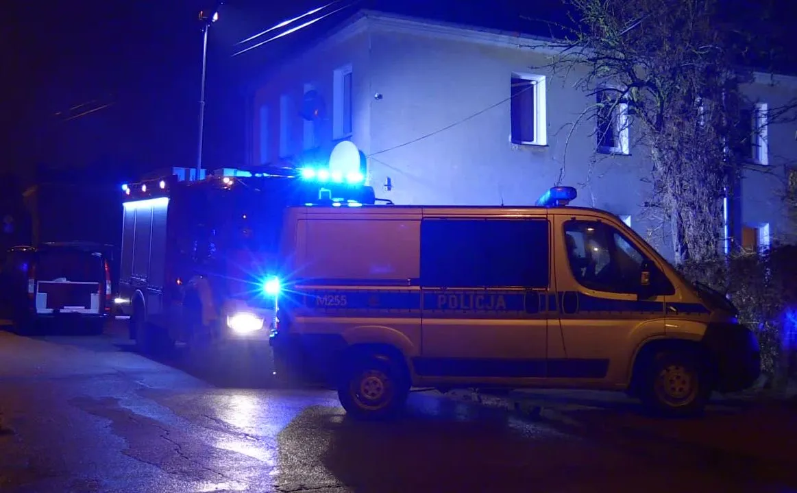 Pożar w kamienicy w Łomży