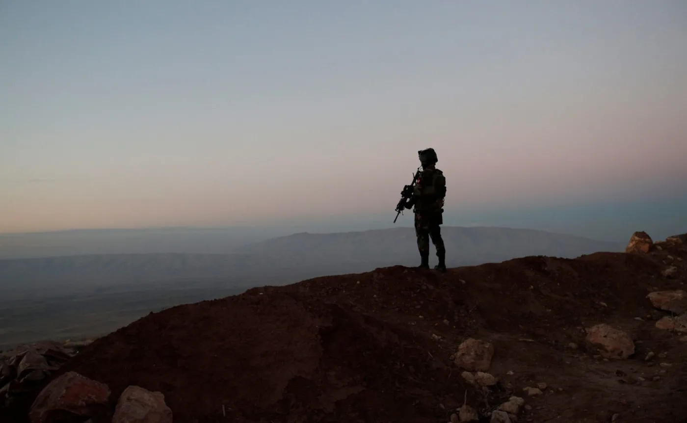 Kurdyjski bojownik w Iraku