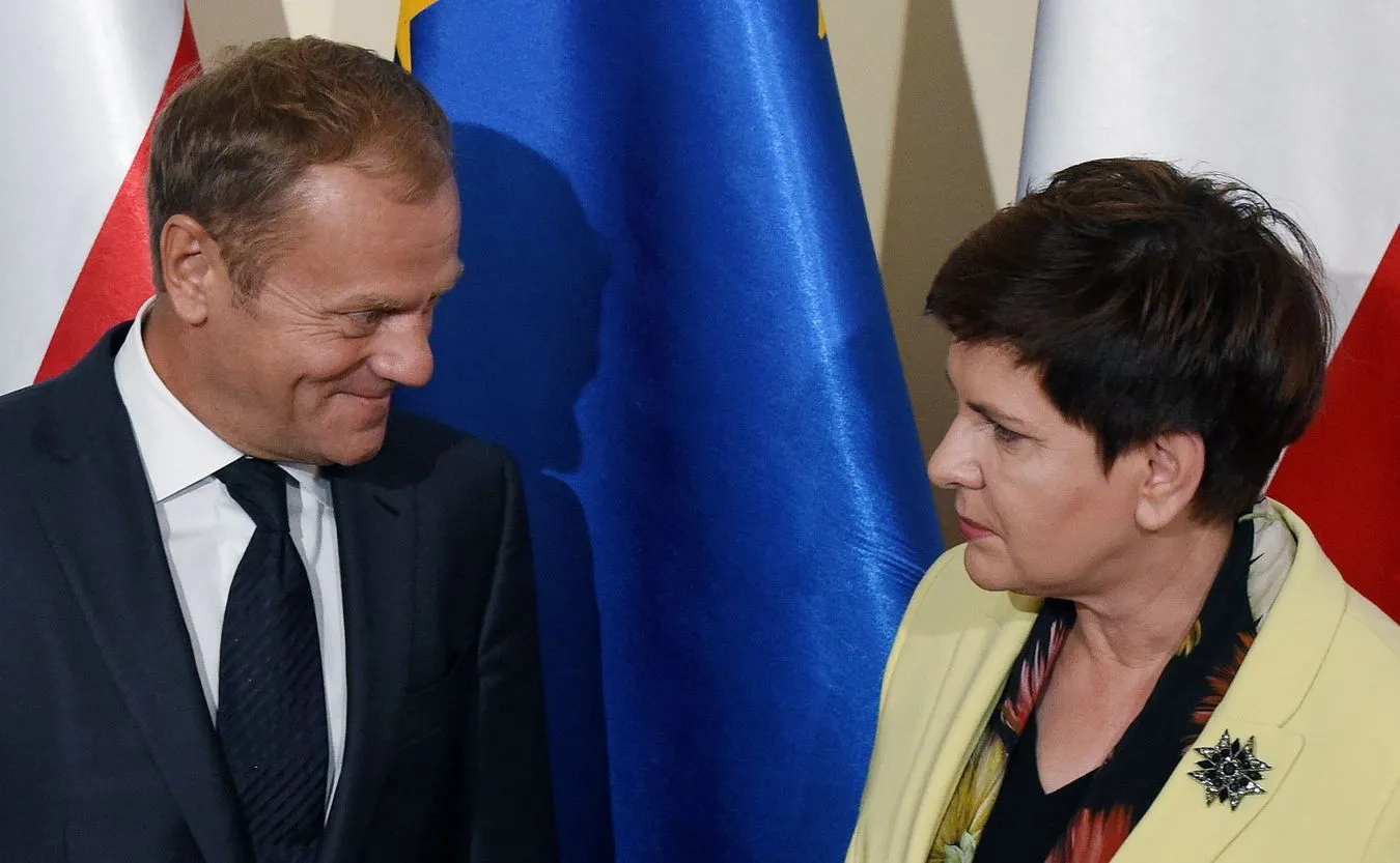 Donald Tusk i Beata Szydło