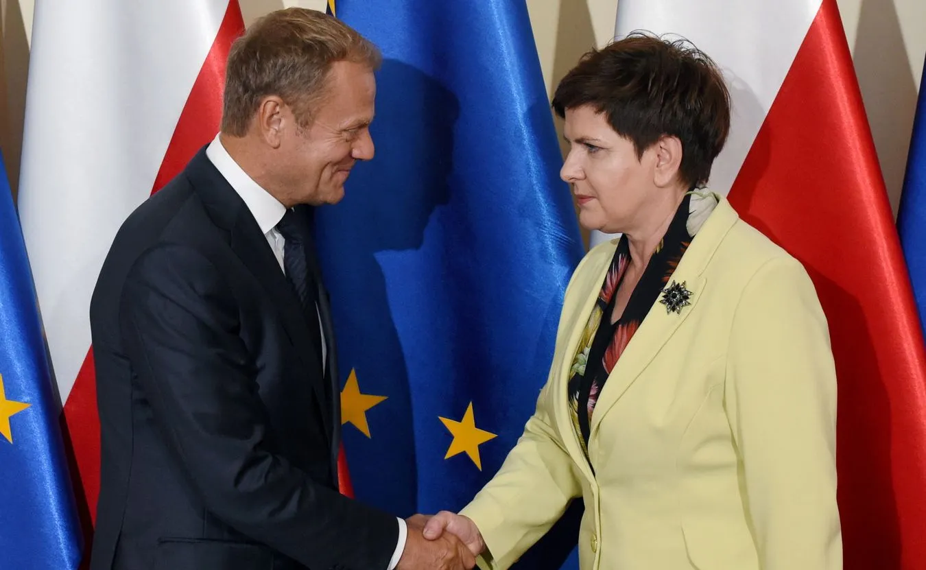 Donald Tusk i Beata Szydło