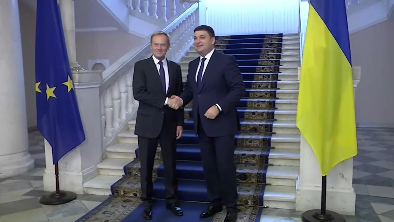 Tusk z wizytą na Ukrainie