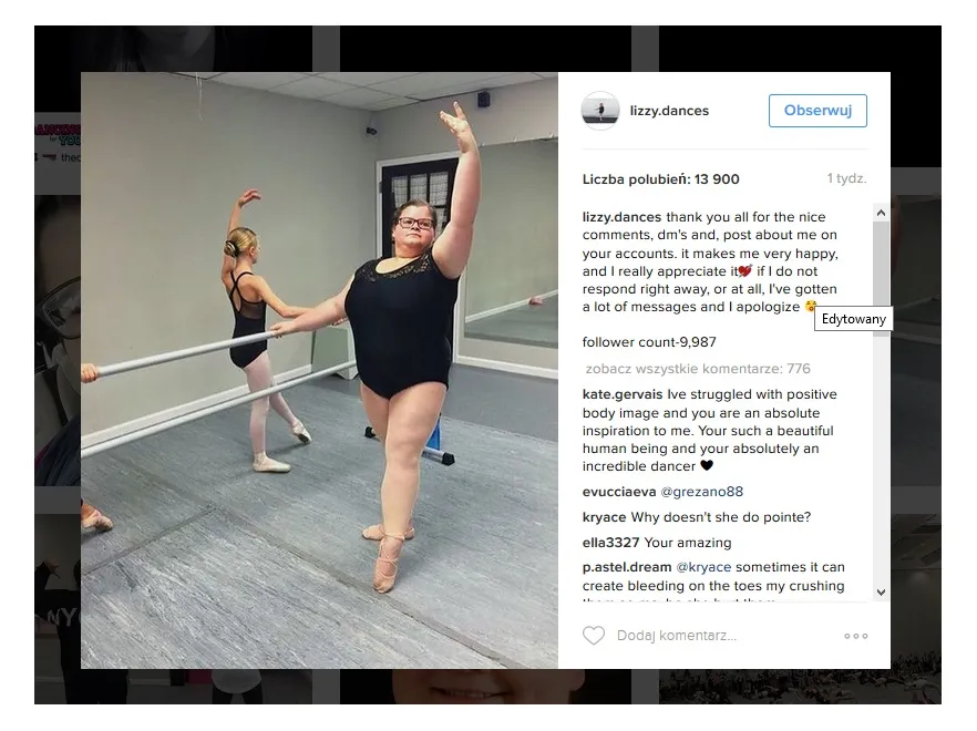Jedyna w swoim rodzaju: otyła baletnica podbija serca internautów. FOTO