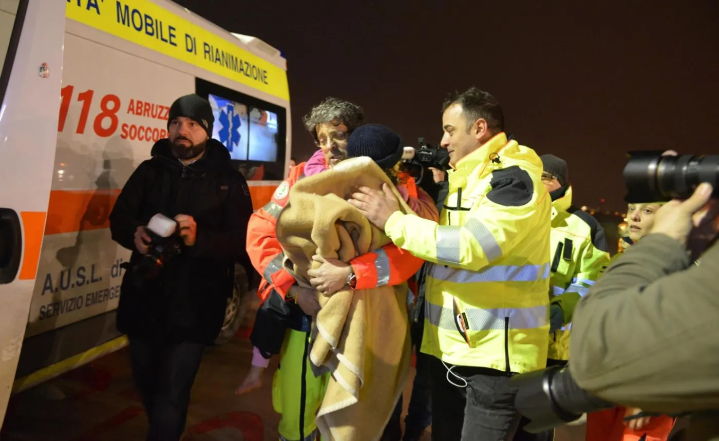 Jedno z uratowanych dzieci