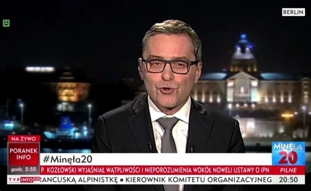Kolejna wpadka TVP Info. Skąd relacjonował redaktor Gmyz? Z Berlina czy ze Szczecina?