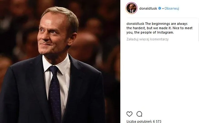 Donald Tusk założył konto na Instagramie. Na początek pochwalił się wnukami i zdjęciem ze swojego dzieciństwa