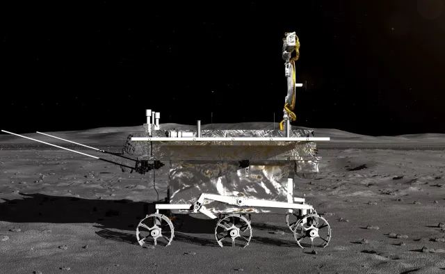 Chiński pojazd kosmiczny wylądował na niewidocznej z Ziemi półkuli Księżyca