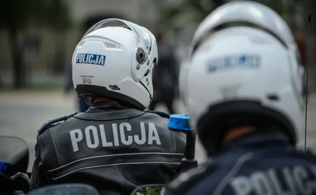 Wypadek w kolumnie policyjnych motocykli. "Efekt domina"