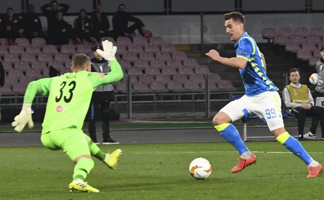 Arkadiusz Milik (z prawej)