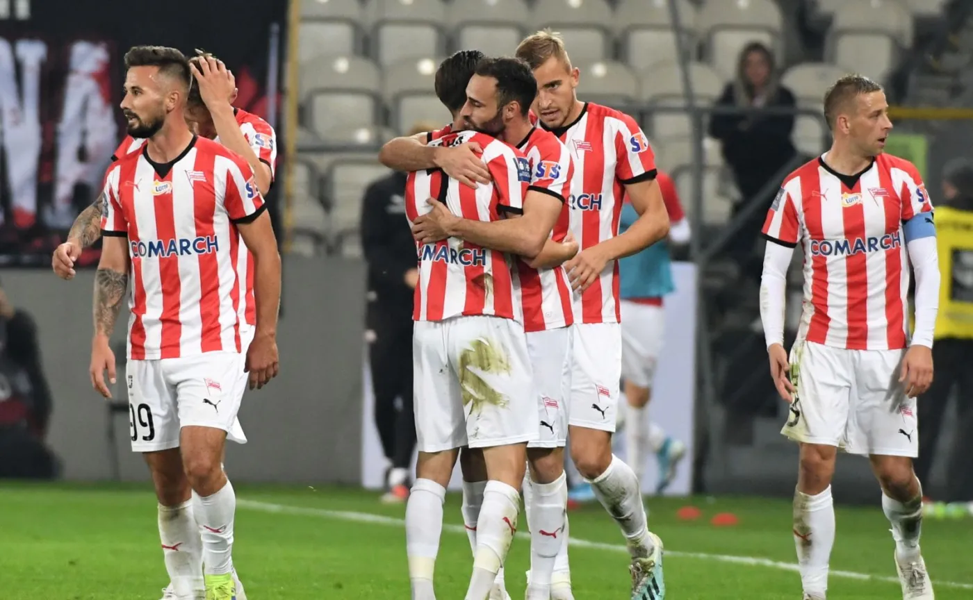 Radość piłkarzy Cracovii