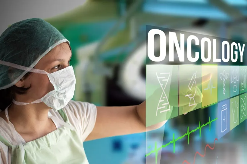 Oncology,Concept.,Doctor,Using,A,Futuristic,Touch,Screen,Concept,Computer