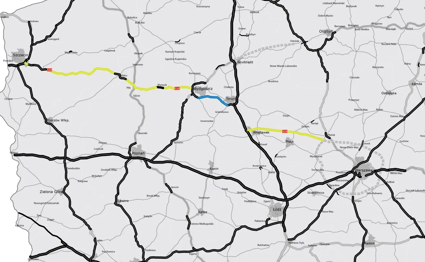 Nowa droga S10, ze Szczecina do Warszawy pojedziesz ekspresowo