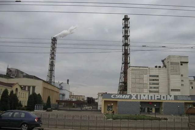 Wyciek amoniaku w zakładach chemicznych w Sumach