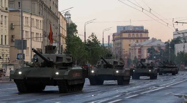 Kolumna rosyjskich wojsk