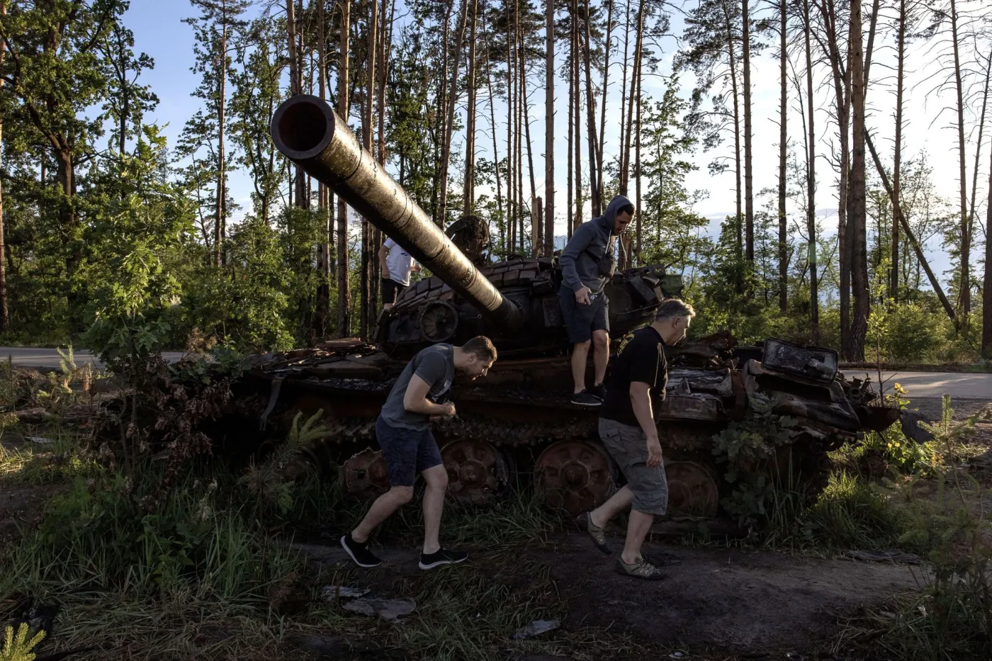 Zniszczony rosyjski czołg