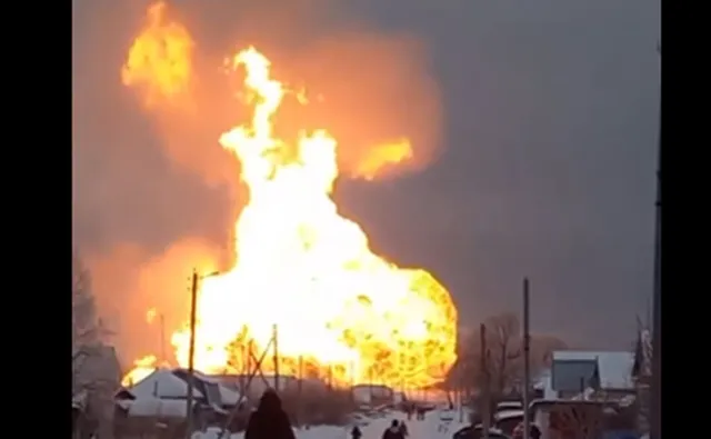 Wybuch gazociągu na terenie Rosji. Brak informacji o ofiarach