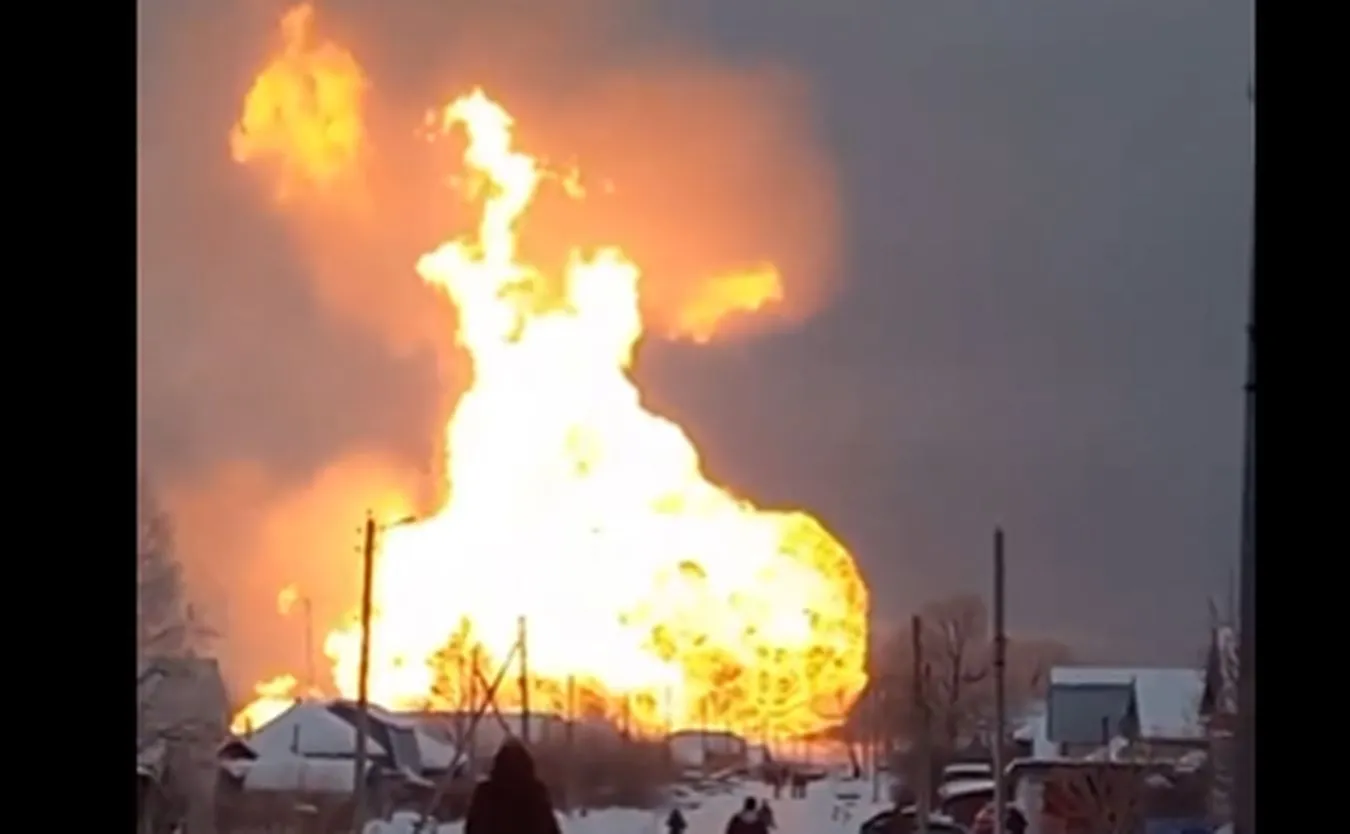 Wybuch gazociągu na terenie Rosji. Brak informacji o ofiarach