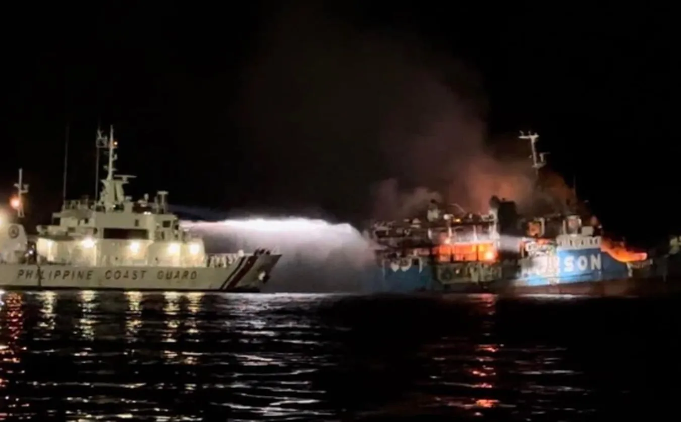 Pożar na promie w Basilan