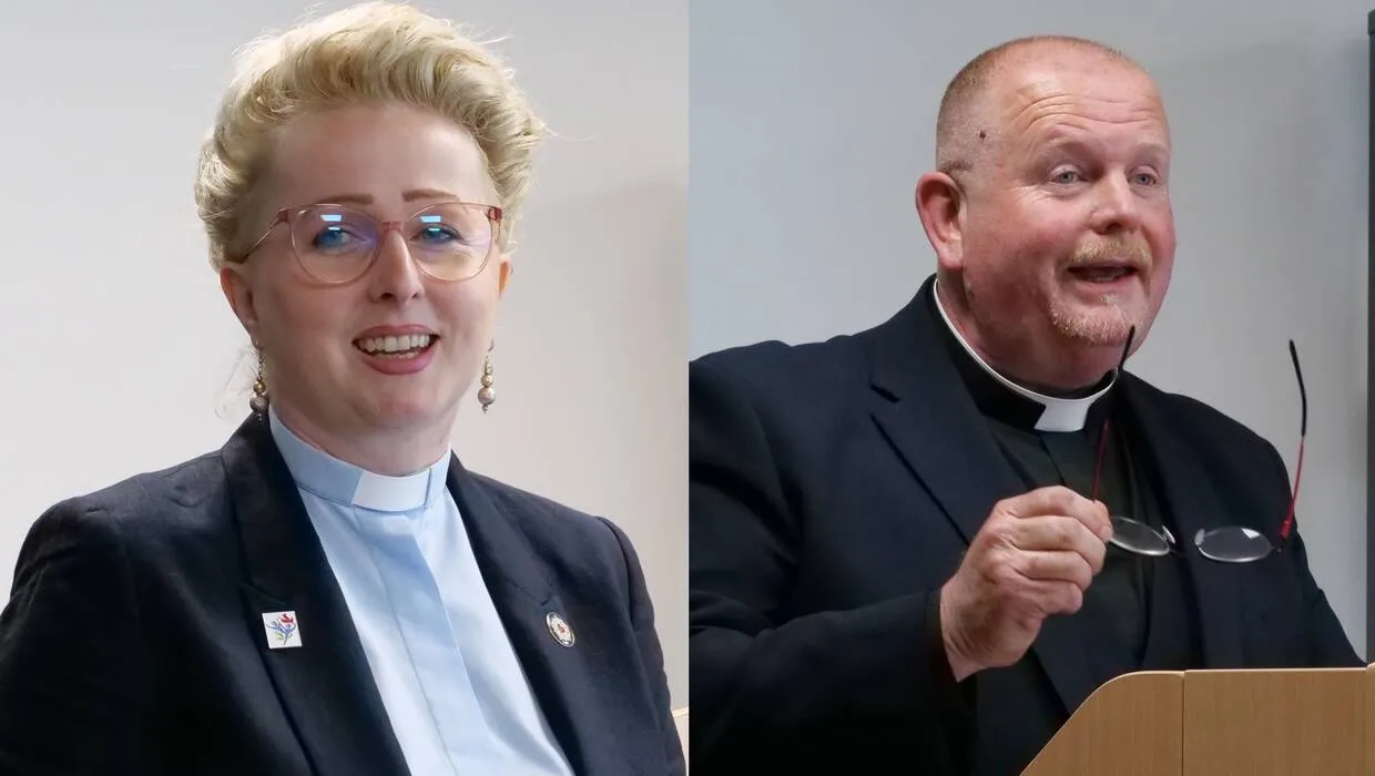 Ks. Paulina Hławiczka-Trotman i jej kontrkandydat ks. Mark Hardy