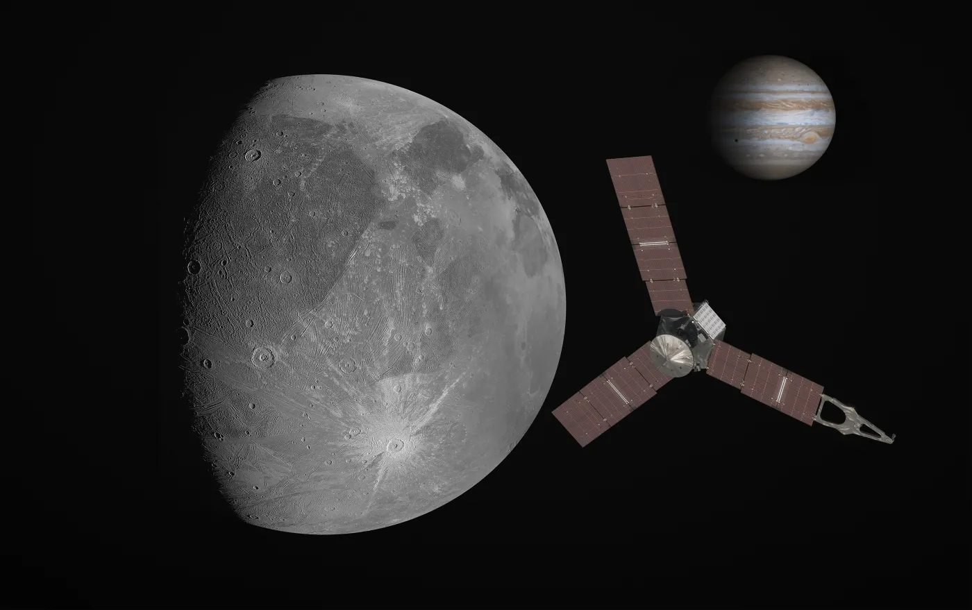 Jeden z księżyców Jowisza skrywa ukryty ocean. Niezwykłe odkrycie sondy Juno