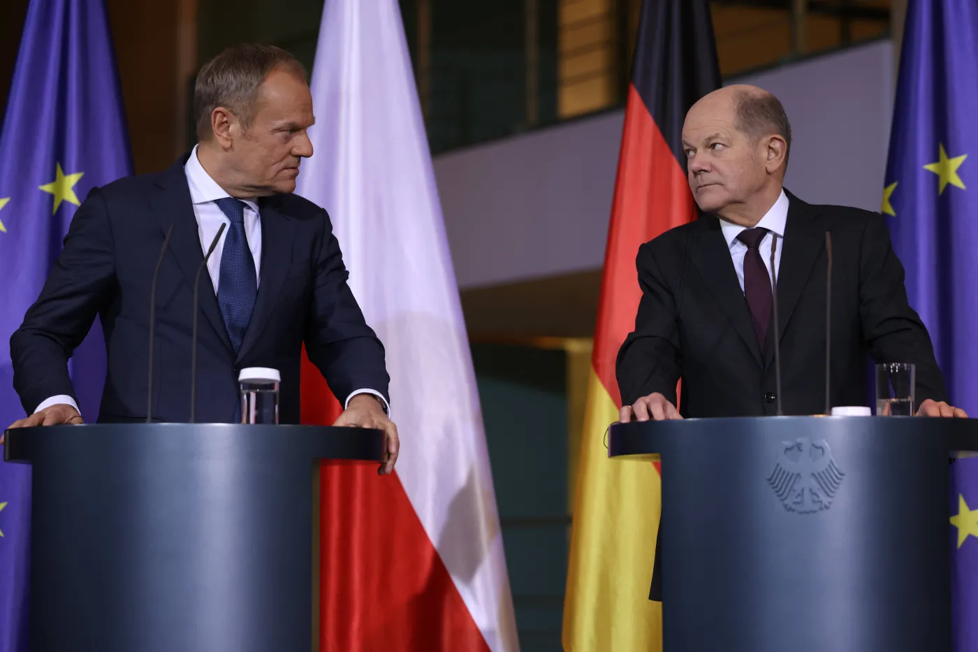 Donald Tusk i Olaf Scholz