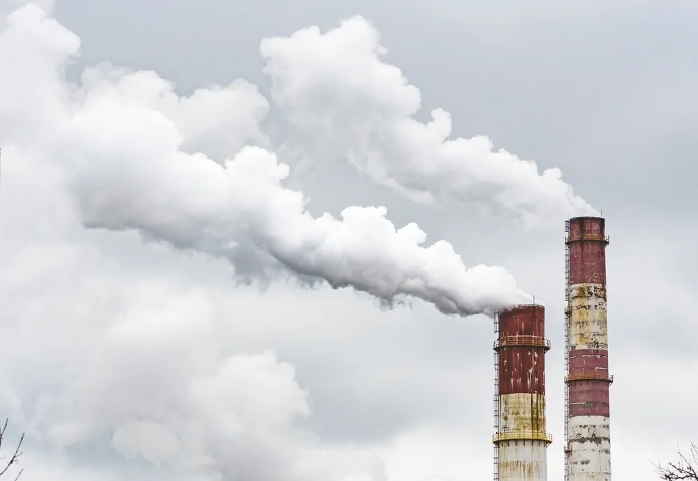 kominy kopalnia spaliny dym 