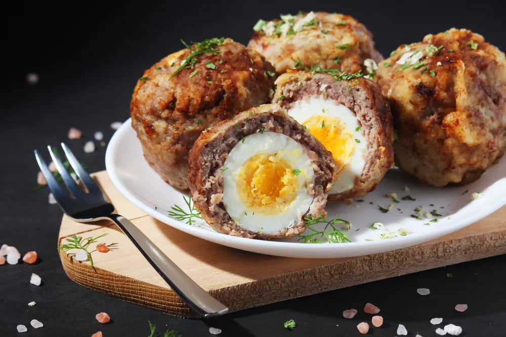 Scottish,Eggs,-,National,Dish,Of,The,Cuisine,Of,Scotland