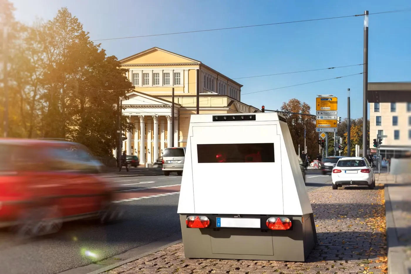 Lidar w opancerzonej platformie – przyczepie (Enforcement Trailer)