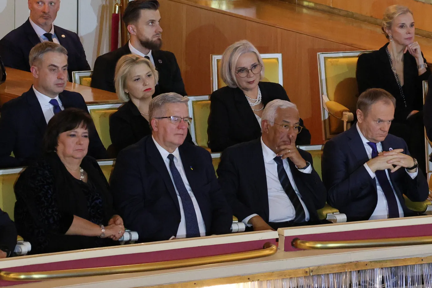 Bronisław Komorowski, Anna Komorowska, Donald Tusk, Antonio Costa