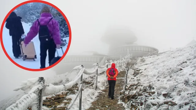 Nagrali "pomysłowe" turystki w drodze na Śnieżkę. Przebiły nawet "Chinki w japonkach"