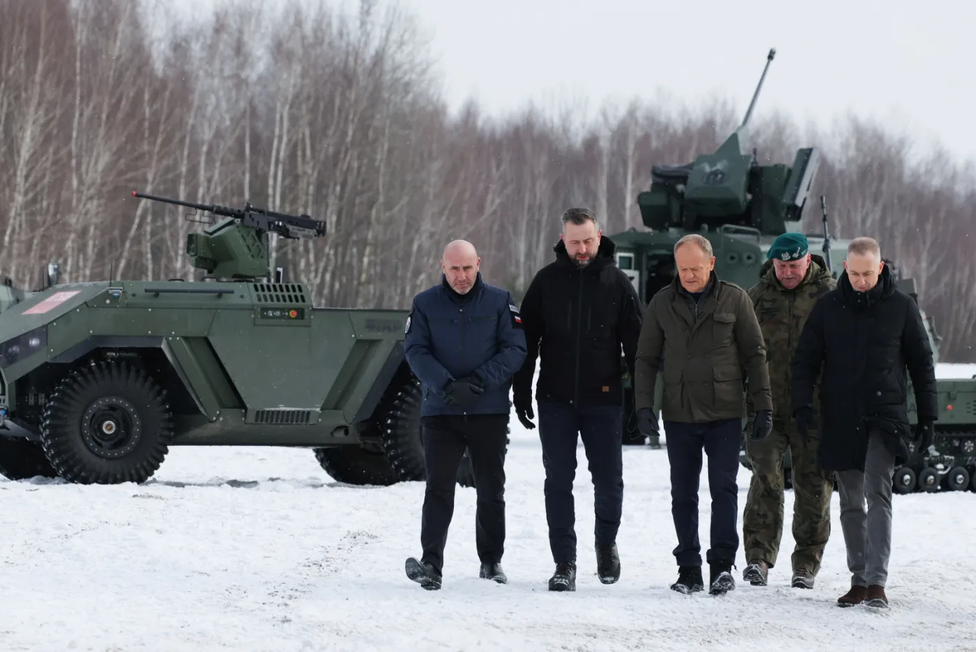 Donald Tusk, Władysław Kosiniak-Kamysz, Adam Leszkiewicz, Cezary Tomczyk, Sławomir Owczarek