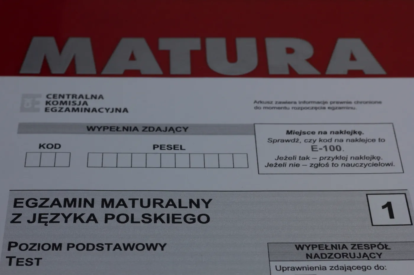 Test z języka polskiego dla tegorocznych maturzystów. Mniej niż 7/10 może oznaczać kłopoty na egzaminie dojrzałości