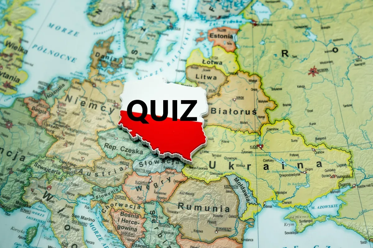 Mapa fizyczna Polski. QUIZ o krainach geograficznych