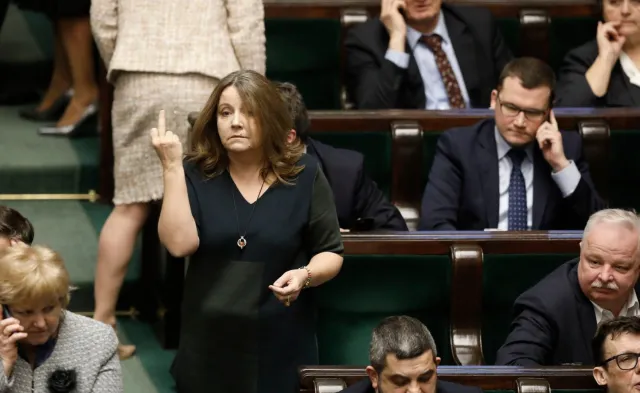 Za "środkowy palec" Nawacki skazywał na więzienie. Lichockiej się upiecze?