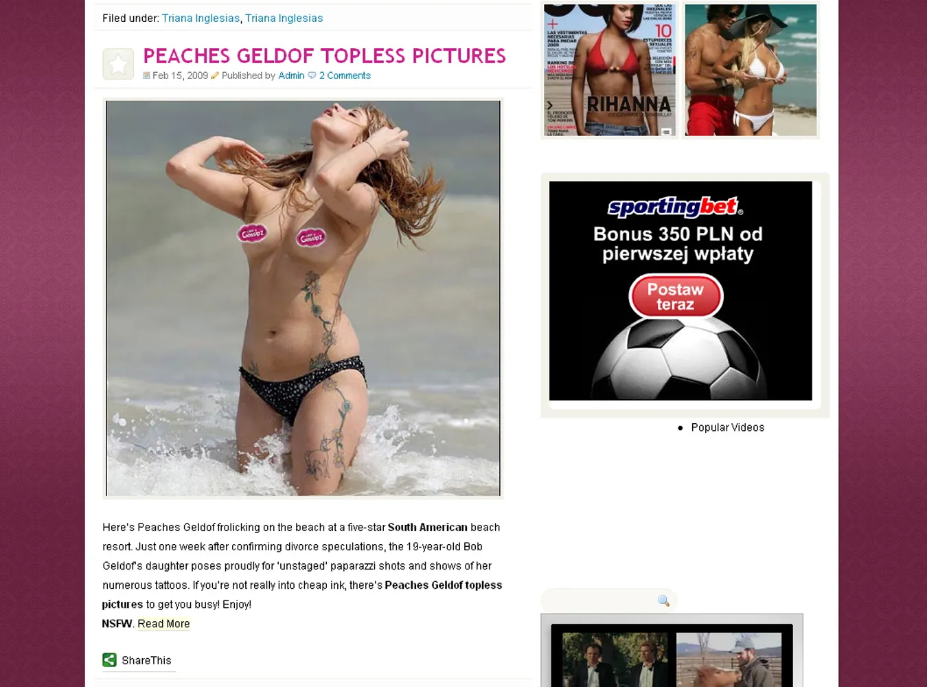 Oceń biust córki Geldofa