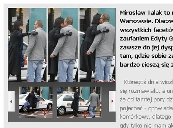 Taksówkarz Górniak: Pani Edytka jest miła