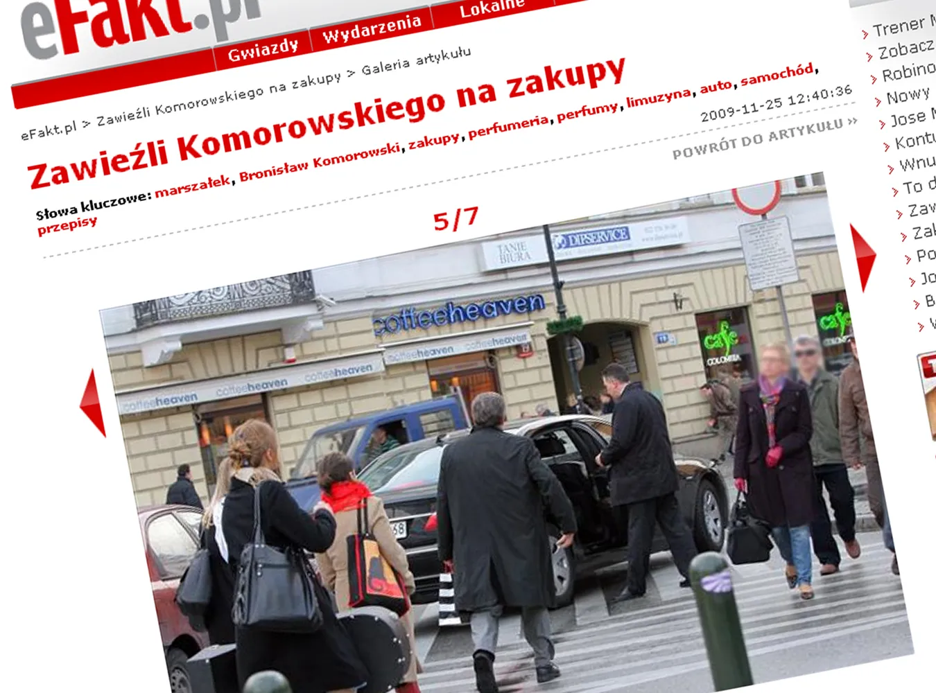 Komorowski łamie przepisy drogowe